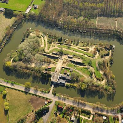 Photo aérienne du Fort de Koningshooikt