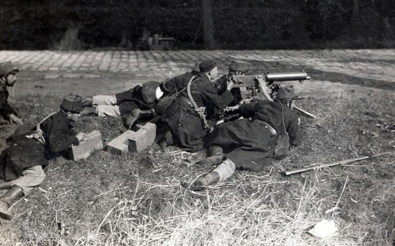 Fighting around Antwerp
